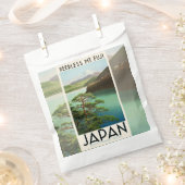 Mt Fuji Japan Travel Poster kunst Bedankzakje (Geknipt)