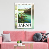 Mt Fuji Japan Travel Poster  kunst Canvas Afdruk (Insitu (Woonkamer))