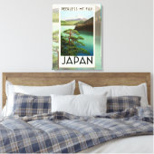 Mt Fuji Japan Travel Poster  kunst Canvas Afdruk (Insitu (Slaapkamer))