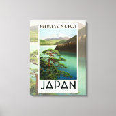 Mt Fuji Japan Travel Poster  kunst Canvas Afdruk (Voorkant)