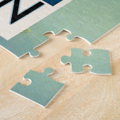 Mt Fuji Japan Travel Poster  kunst Legpuzzel (Zijkant)