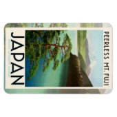 Mt Fuji Japan Travel Poster  kunst Magneet (Horizontaal)