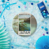 Mt Fuji Japan Travel Poster  kunst Papieren Bordje (Feest)