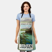 Mt Fuji Japan Travel Poster  kunst Schort (Gedragen)