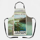 Mt Fuji Japan Travel Poster  kunst Schort (Voorkant)