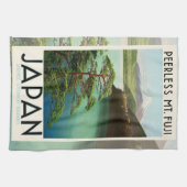 Mt Fuji Japan Travel Poster kunst Theedoek (Horizontaal)