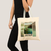 Mt Fuji Japan Travel Poster  kunst Tote Bag (Voorkant (product))