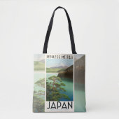 Mt Fuji Japan Travel Poster kunst Tote Bag (Voorkant)