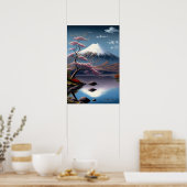 Mt. Fuji Japans Art Print Poster (Keuken)
