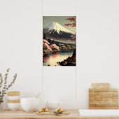 Mt. Fuji Japans Art Print Poster (Keuken)