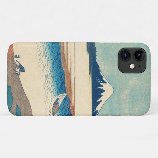 Mt Fuji Japans houtblok. iPhone / iPad case (Achterkant (horizontaal))