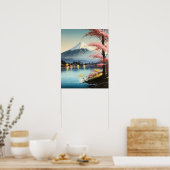 Mt. Fuji Japans Kunst Print Poster (Keuken)