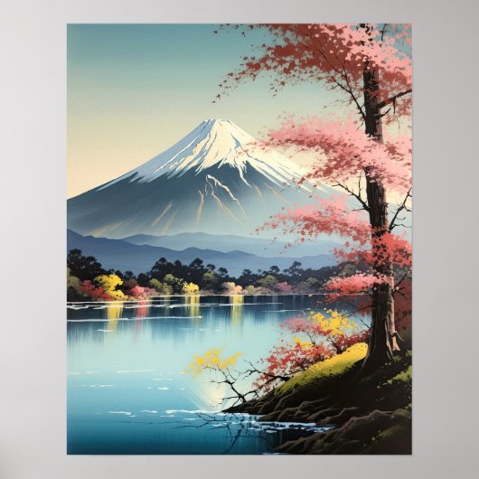 Mt. Fuji Japans Kunst Print Poster (Voorkant)