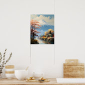 Mt. Fuji Japans Kunst Print Poster (Keuken)