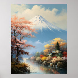 Mt. Fuji Japans Kunst Print Poster
