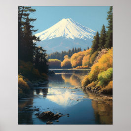 Mt. Fuji Japans Kunst Print Poster