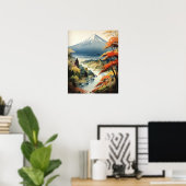 Mt. Fuji Japans Kunst Print Poster (Thuiskantoor)