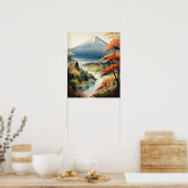 Mt. Fuji Japans Kunst Print Poster (Keuken)