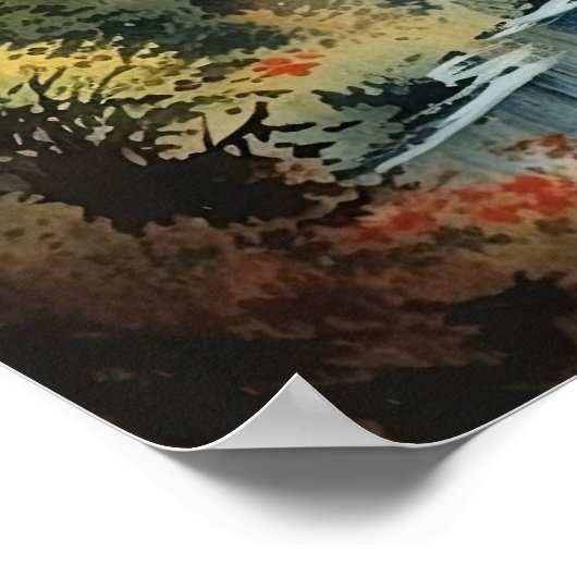 Mt. Fuji Japans Kunst Print Poster (Hoek)