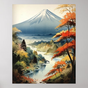 Mt. Fuji Japans Kunst Print Poster