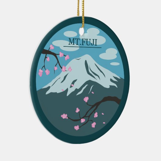 Mt. Fuji Keramisch Ornament (Rechts)