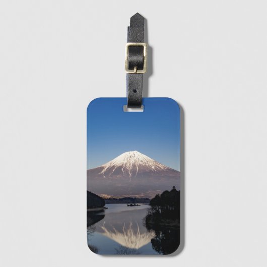 Mt Fuji Lake Reflection Bagagelabel (Voorkant (verticaal))