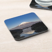 Mt Fuji Lake Reflection Bier Onderzetter (Linkerzijde)