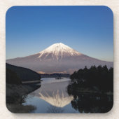 Mt Fuji Lake Reflection Bier Onderzetter (Voorkant)