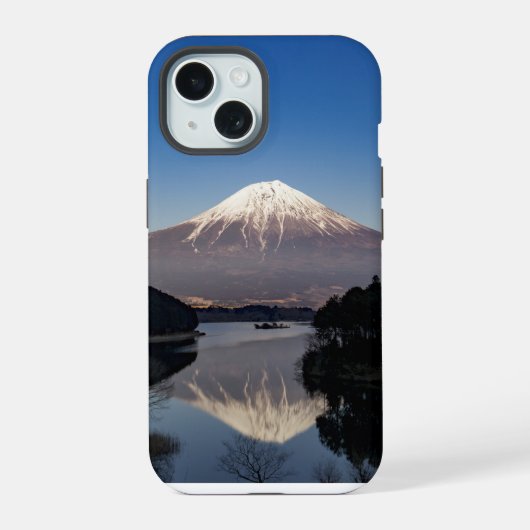 Mt Fuji meerreflectie iPhone 15 Case (Achterkant)
