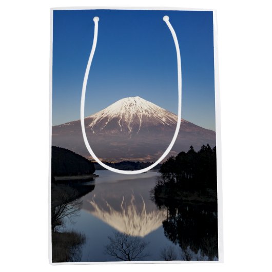 Mt Fuji-meerreflectie Medium Cadeauzakje (Voorkant)