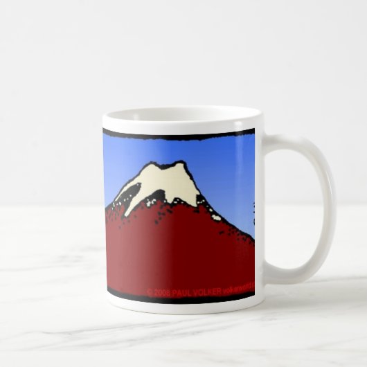 MT. FUJI met COFFEE $ 12,95 Koffiemok (Rechts)
