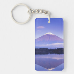 Mt. Fuji met lensvormige wolk, Motosu Lake, Sleutelhanger