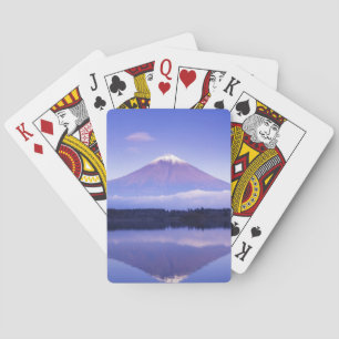 Mt. Fuji met lensvormige wolk, Motosu Lake, Speelkaarten