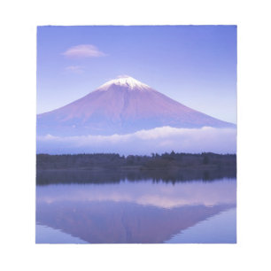 Mt. Fuji met lensvormige wolk, Motosu-meer, Notitieblok
