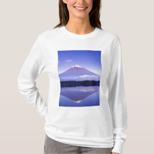 Mt. Fuji met lensvormige wolk, Motosu-meer, T-shirt