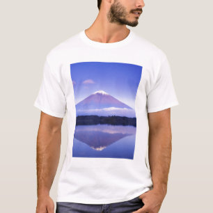 Mt. Fuji met lensvormige wolk, Motosu-meer, T-shirt
