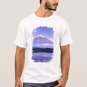 Mt. Fuji met lensvormige wolk, Motosu-meer, T-shirt