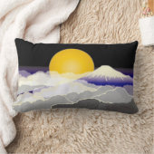 Mt.FUJI & MOON Japan Lumbar Pillow Kussen (Deken)
