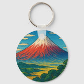 Mt. Fuji Origineel Kunstwerk Sleutelhanger (Achterkant)