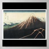 Mt. Fuji, Poster van Japans schilderij c. 1830-183 (Voorkant)