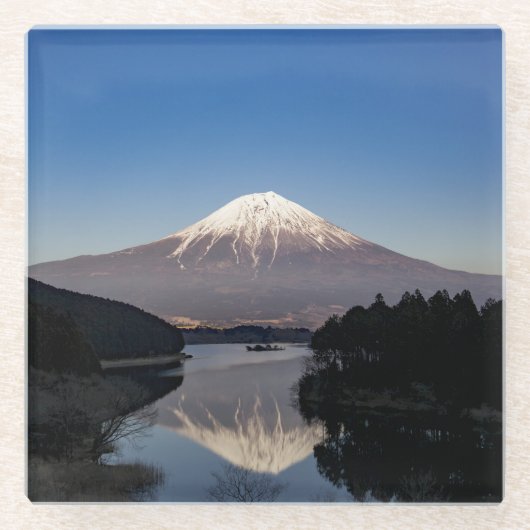 Mt Fuji Reflection in Lake Glazen Onderzetter (Voorkant)