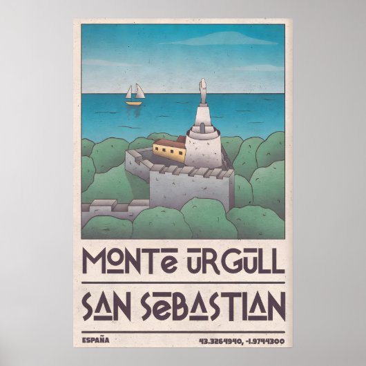 Mt Fuji Reisposter - Vintage Stijl met Poster (Voorkant)