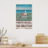 Mt Fuji Reisposter - Vintage Stijl met Poster (Keuken)