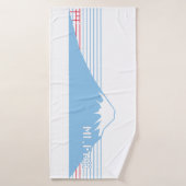 Mt. Fuji seen from the eastwest. Badhanddoek (Badhanddoek)