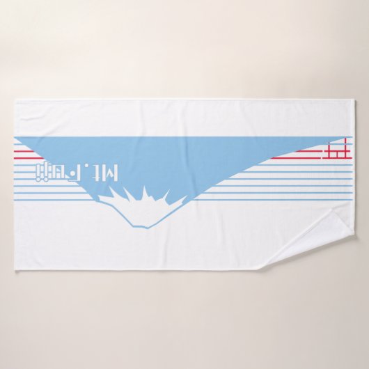 Mt. Fuji seen from the eastwest. Badhanddoek (Badhanddoek)