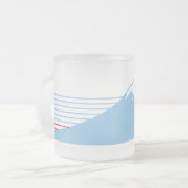 Mt. Fuji seen from the eastwest.  Matglas Koffiemok (Voorkant links)