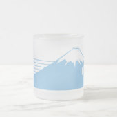 Mt. Fuji seen from the eastwest.  Matglas Koffiemok (Center)