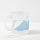 Mt. Fuji seen from the northeast. Matglas Koffiemok (Links)