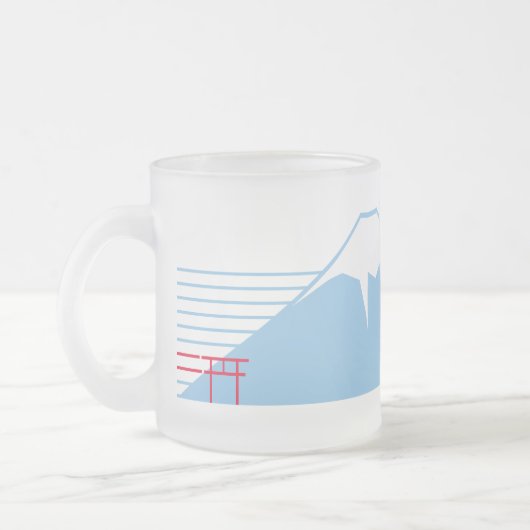 Mt. Fuji seen from the northeast. Matglas Koffiemok (Links)