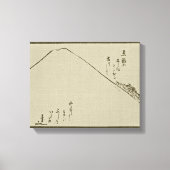 Mt. Fuji Sumi-e - omwikkeld canvas (Voorkant)